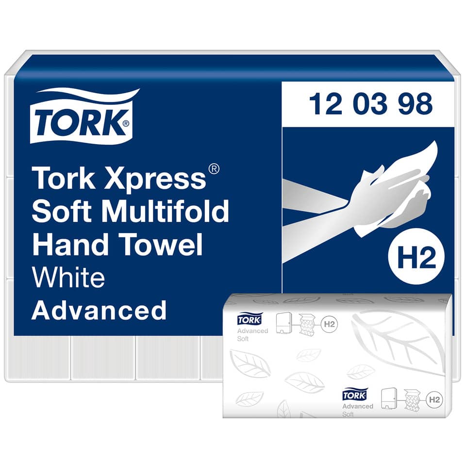 Handtuch, Multifold, Weiß, Tork, Advanced