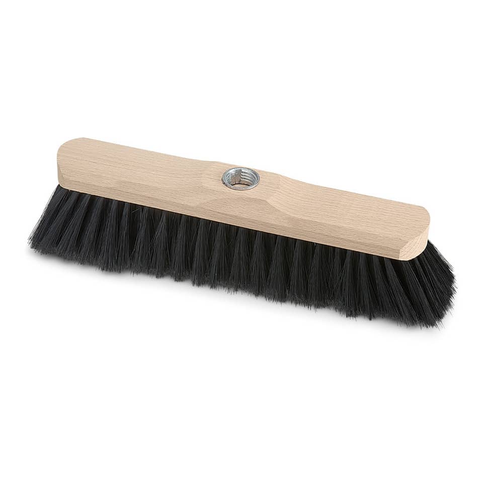 Besen, Holzgriff, Schwarze Borsten, Besenkopf, Schlüsselelboch