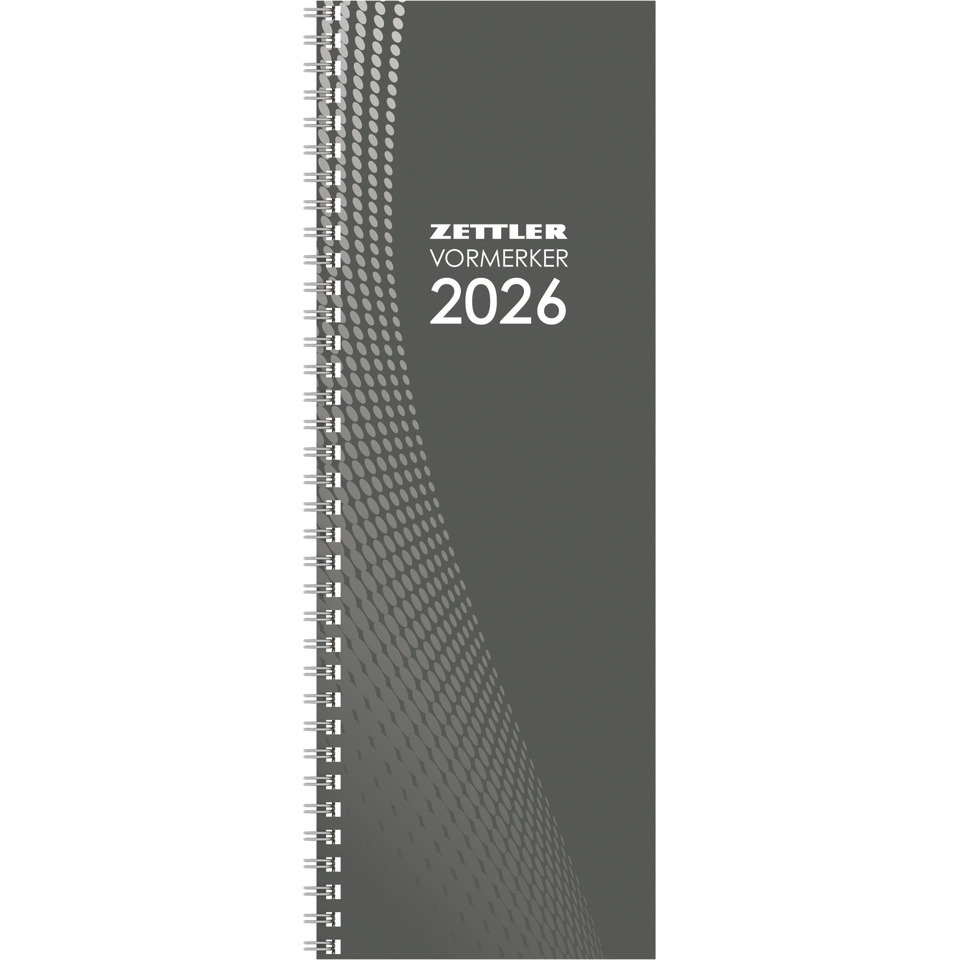 Tischkalender 2026, 10,5 x 29,5 cm, 1W/2S, sortiert ZETTLER 660101