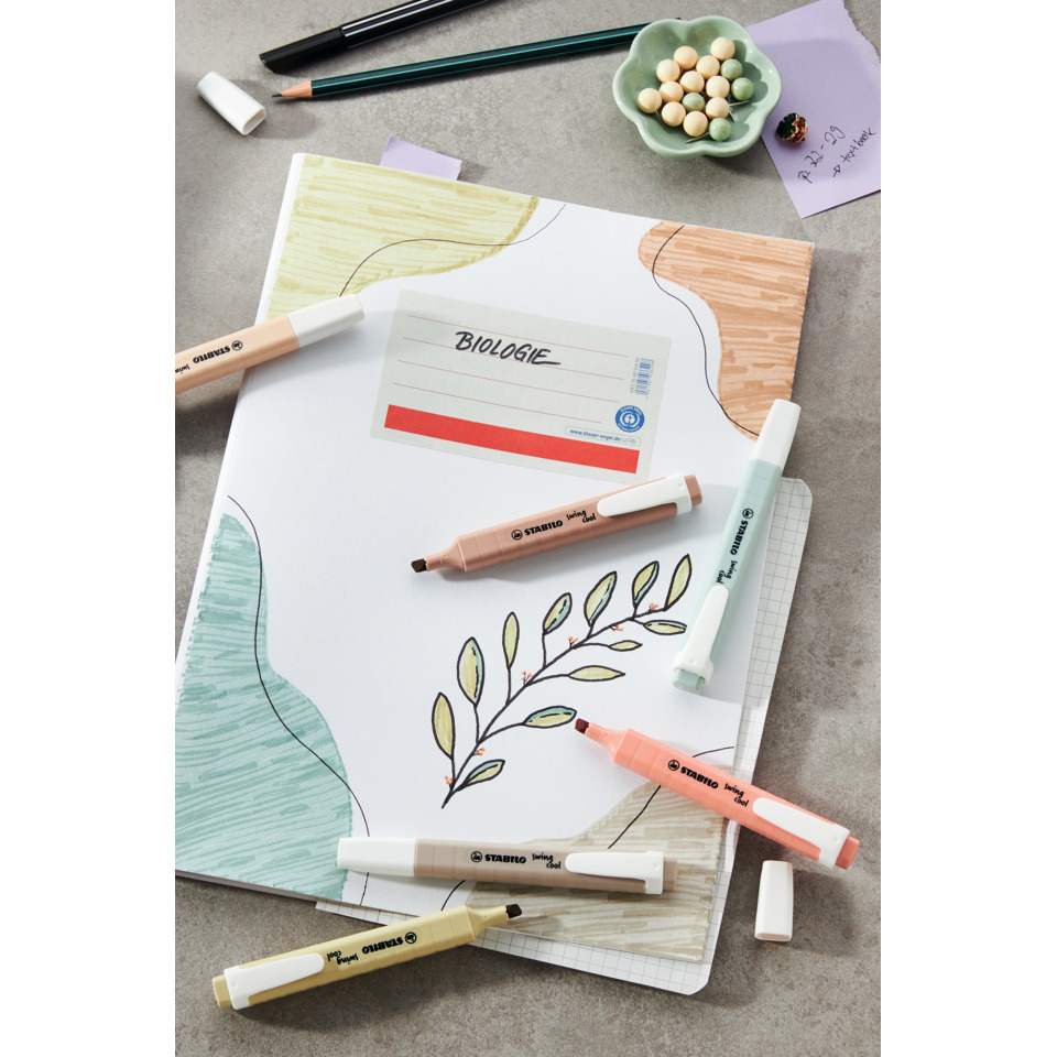 Marker, Highlighter, Stabilo, Pastel markers, Sketchbook