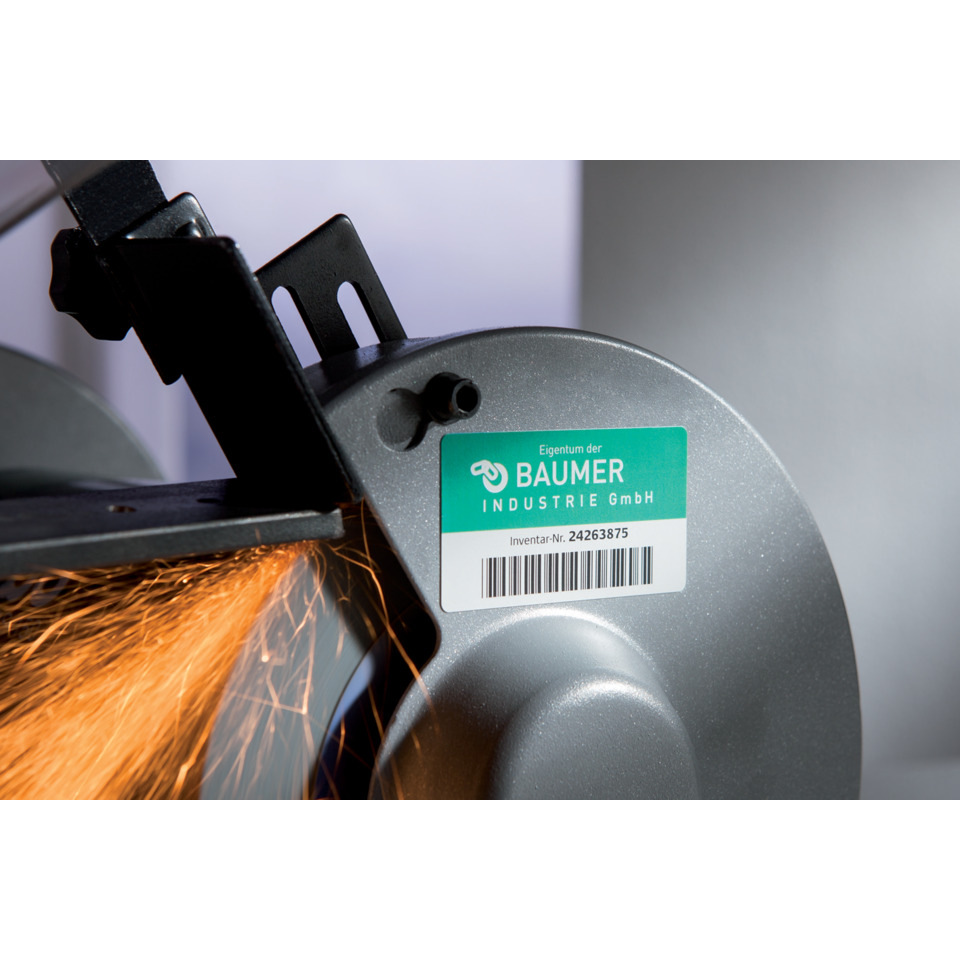 Schleifgerät, Schleifscheibe, Metallkonstruktion, Baumer Industrie, Inventar-Nummer