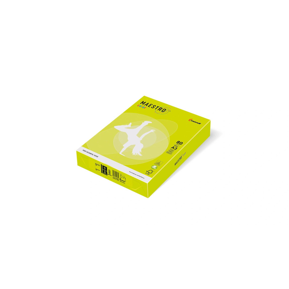 Format A3, Colored paper, Office paper, 80 g/m², Maestro color