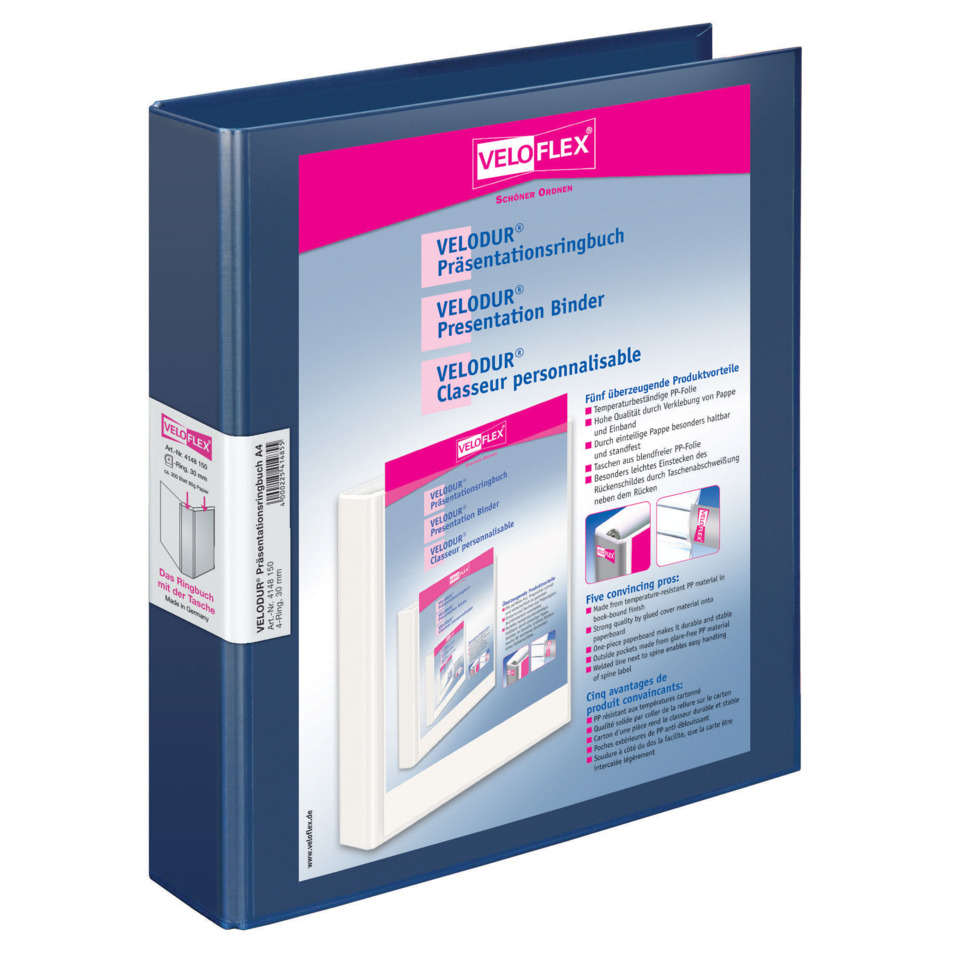 Präsentationsband, Binder, Sichtfach, Türband, Farbband