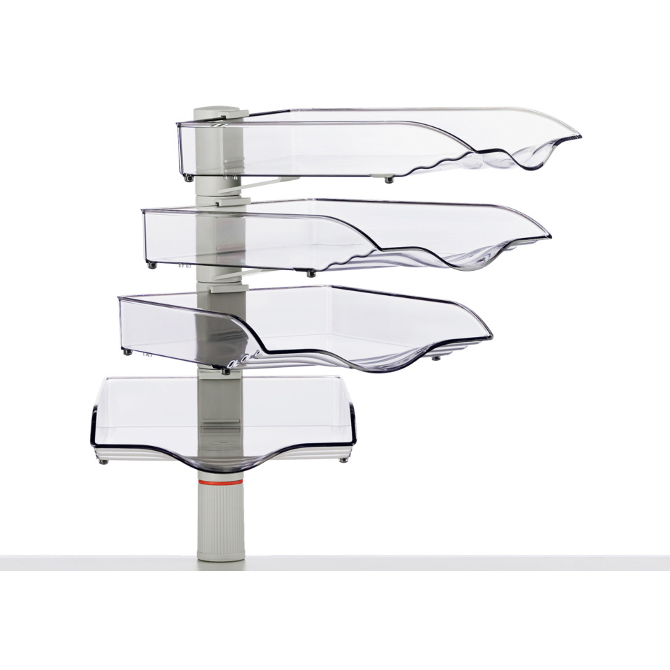 Ablageschublade, Schubladenorganizer, Kantenschale, Transparent, Multi-Level