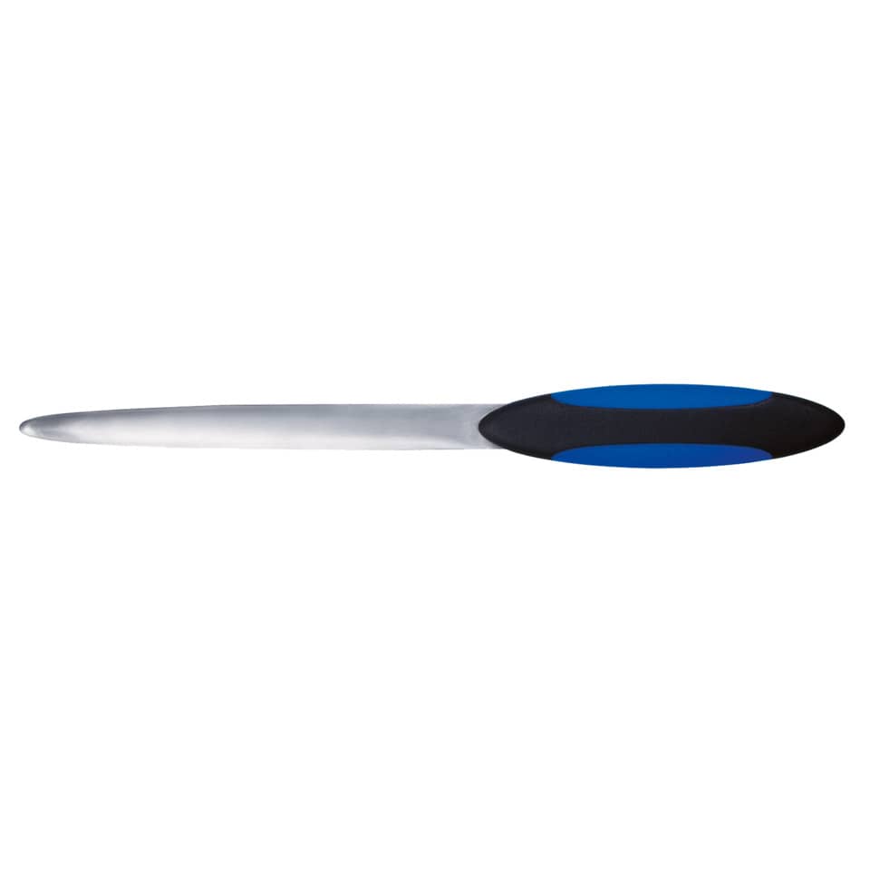 messer, stählernickel, blauer griff, küchenwerkzeug, klinge