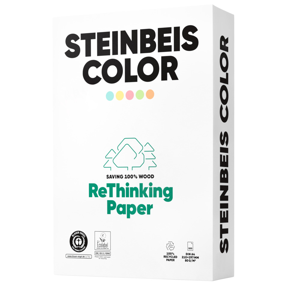 Recycling, Papier, Holzpapier, ReThinking Paper, Color packaging