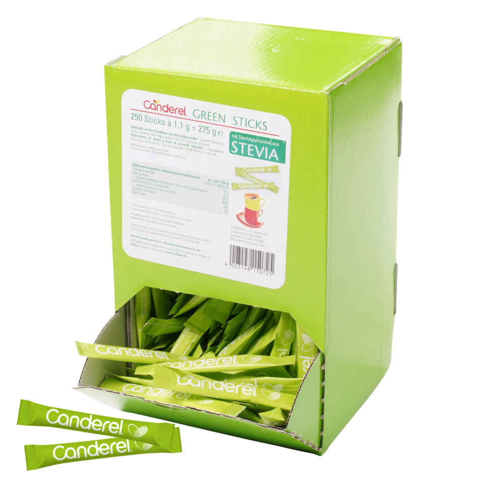 Kandee, Green Sticks, Stevia, Zuckerfrei, Sticks