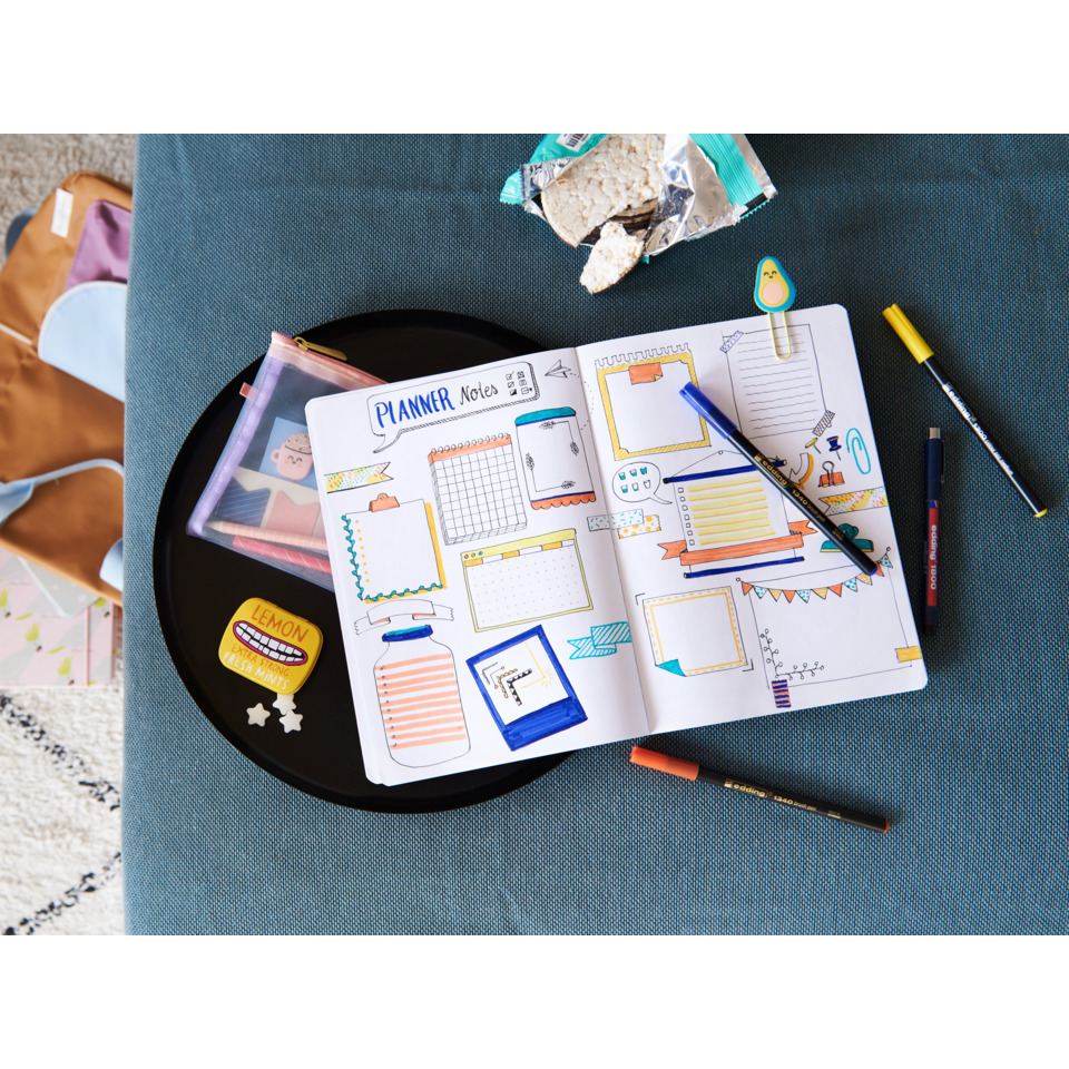 Planer, Notizbuch, Skizze, Künstlerbedarf, Stift