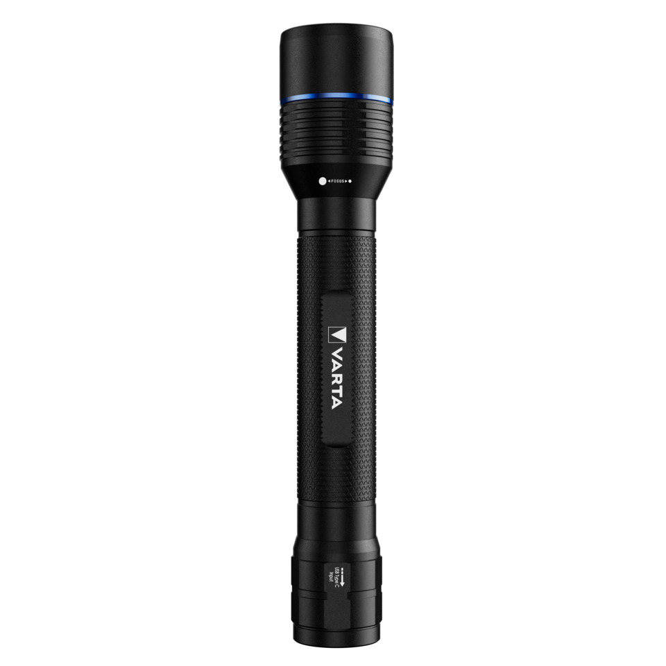 Taschenlampe, Fackel, LED, Varta, Schwarz