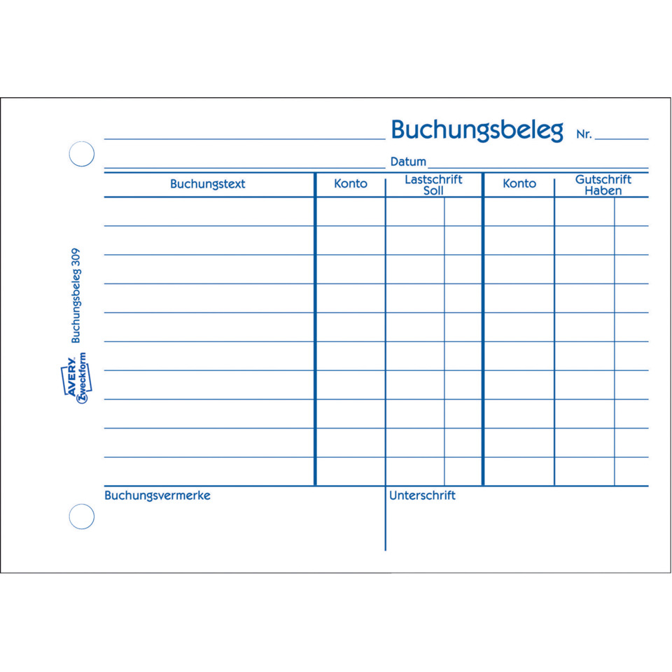 Buchungsbeleg, Formular, Konto, Lastschrift, Unterschrift