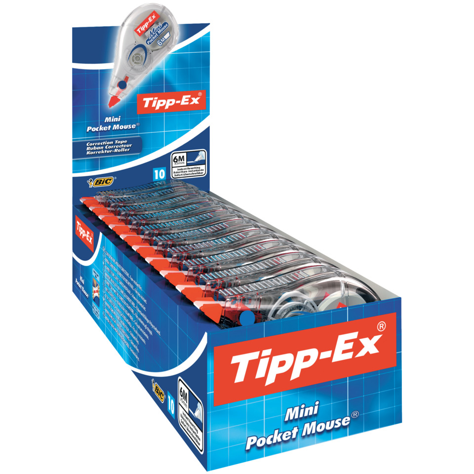Mini Pocket Mouse, Korrekturroller, 6 m Rollen, Tipp-Ex, Tipp-Ex Mini, Pocket Maus, Mini Maus, Korrekturroller, Tipp-Ex, Mini Pocket Mouse