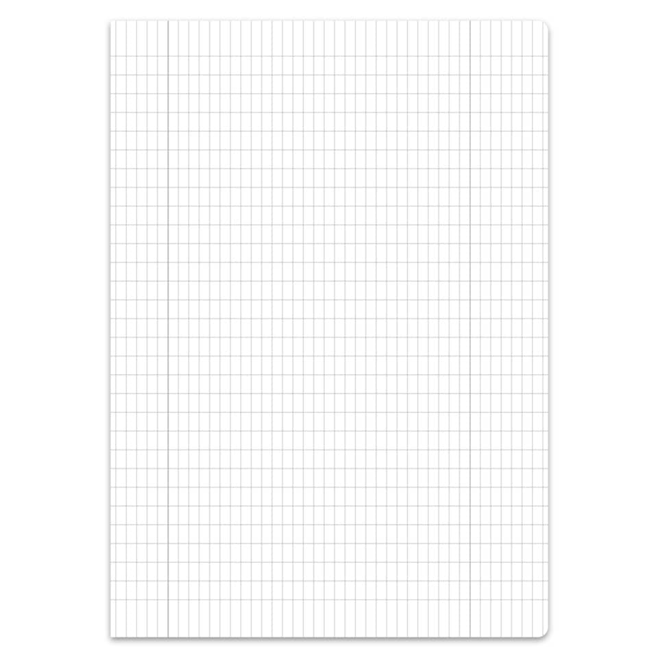 notebook, Gitterlinien, bedrucktes Papier, weiß, abgerundete Kante