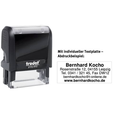 Printy mit Stempelplatte, 5 Zeilen
 TRODAT 4912P