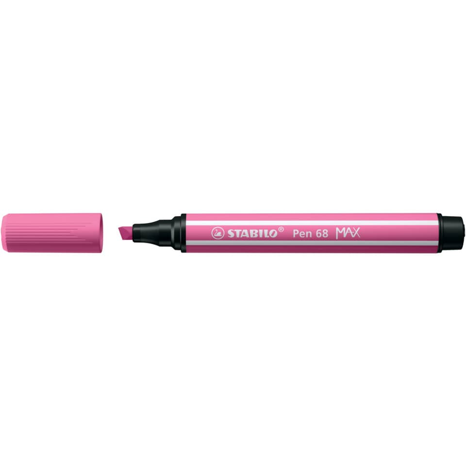 Marker, Filzstift, Rosa, Stabilo, Breite Spitze