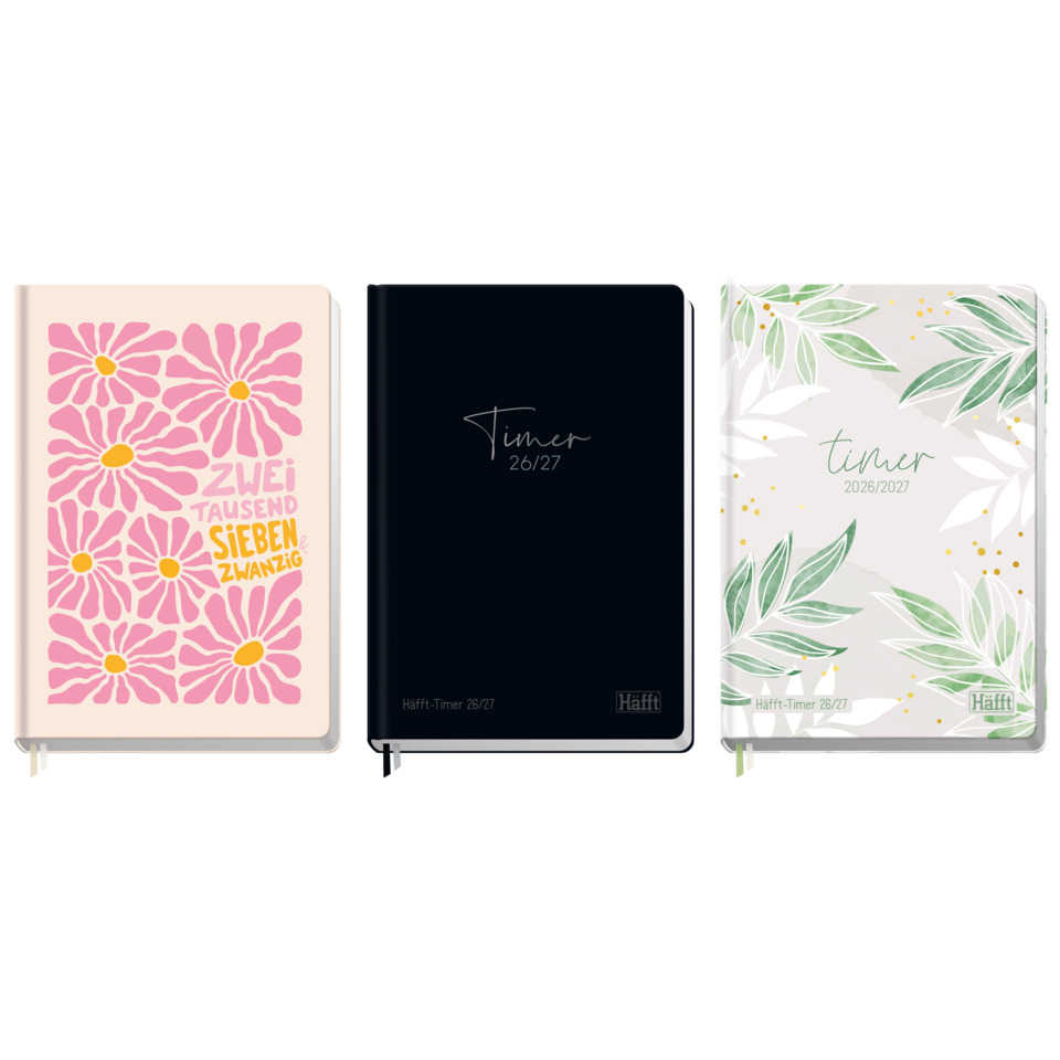Tagebuch, Notizbuch, Kalender, Drei Notizbücher, Cover-Motiv
