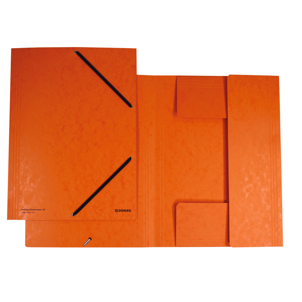 Ordner, Ordnerhülle, Klemmschnallen, Orange, A4-Ablage