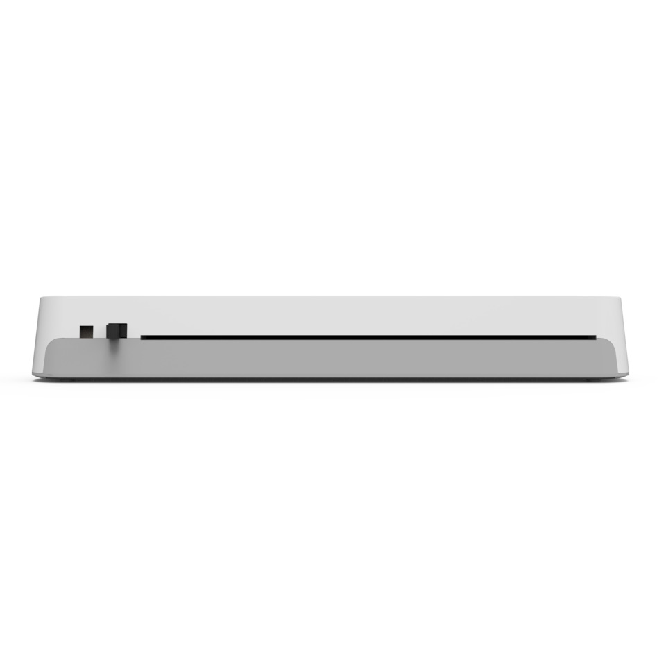 Slideshow-Dockingstation, Aufsichtslage, Kartenleser, USB-C, Silber/Weiß