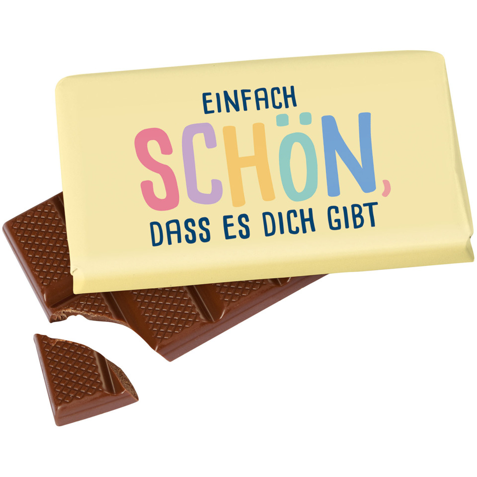Schokolade, Tafel, Milchschokolade, aufgeschnitten, Kreativverpackung