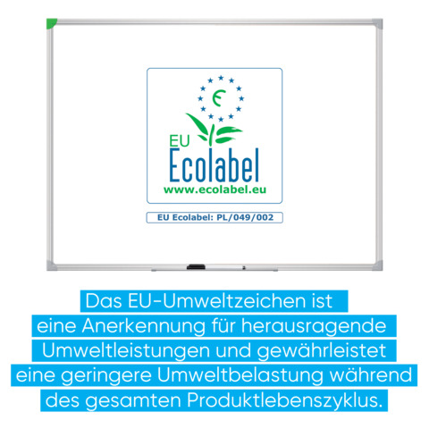 Whiteboard U-Act!Line® Emaille, Aluminiumahmen, 1200 x 900 mm, weiß FRANKEN SC929012