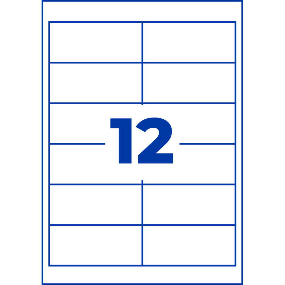poster, grid, blue, 12, label
