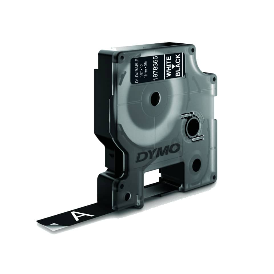 Schriftband, 12xmmx5m, weiß/schwarz DYMO 1978365 Computerausrüstung, Elektronik, Hardware