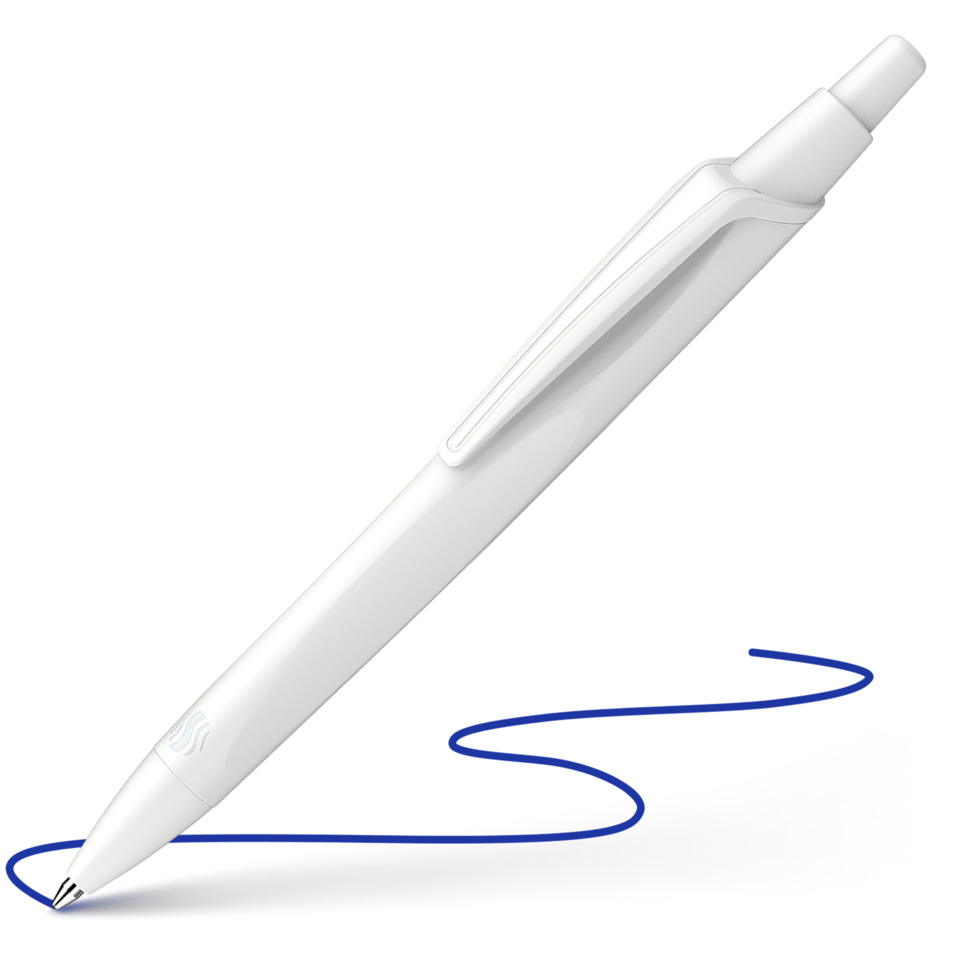 Kugelschreiber, Schwarz, Tintenroller?, weißer Stift, Schreibgerät