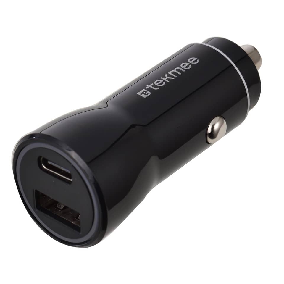 Kfz-Ladeadapter, USB-C Port, USB-A Port, Rundladesystem, Auto-Netzanschluss