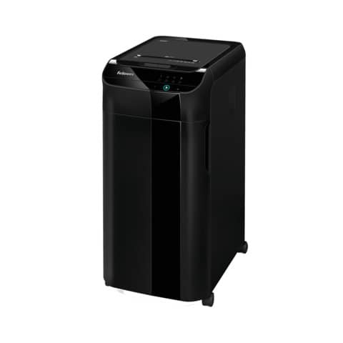 Aktenvernichter AutoMax 350C Autofeed, Partikelschnitt 4x38mm, P4, 350 Blatt, schwarz FELLOWES 4964101