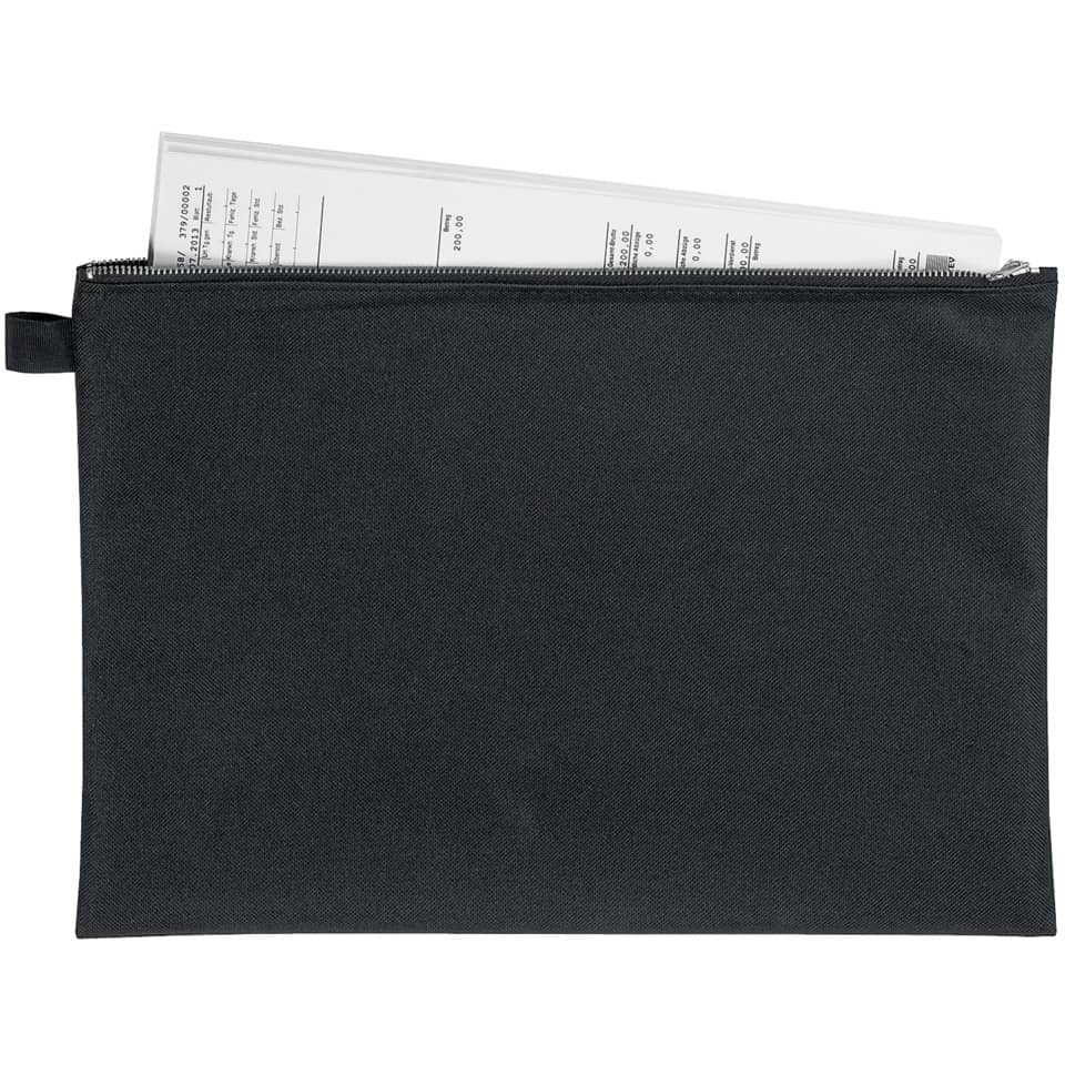 Tasche, Reißverschluss, schwarz, Stoff, Brieftasche