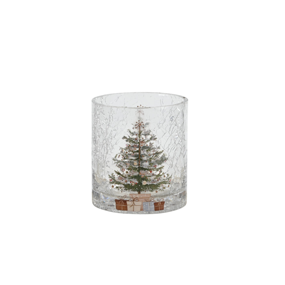 Weihnachtsglas, Kristallglas, Weihnachtsbaum, Miniaturbaum, Geschenk-Design