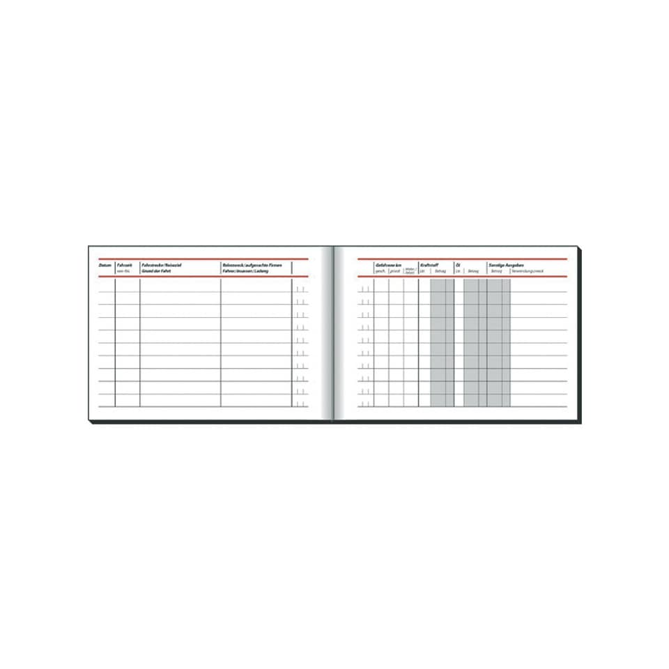 offenes Notizbuch, Doppelseite, Gitterlayout, blau-grau Schattierung, lined pages