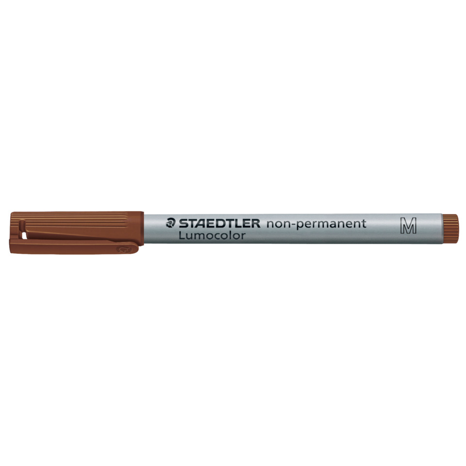 pointiert, Marker, braun, Drahtspitze, Lumocolor