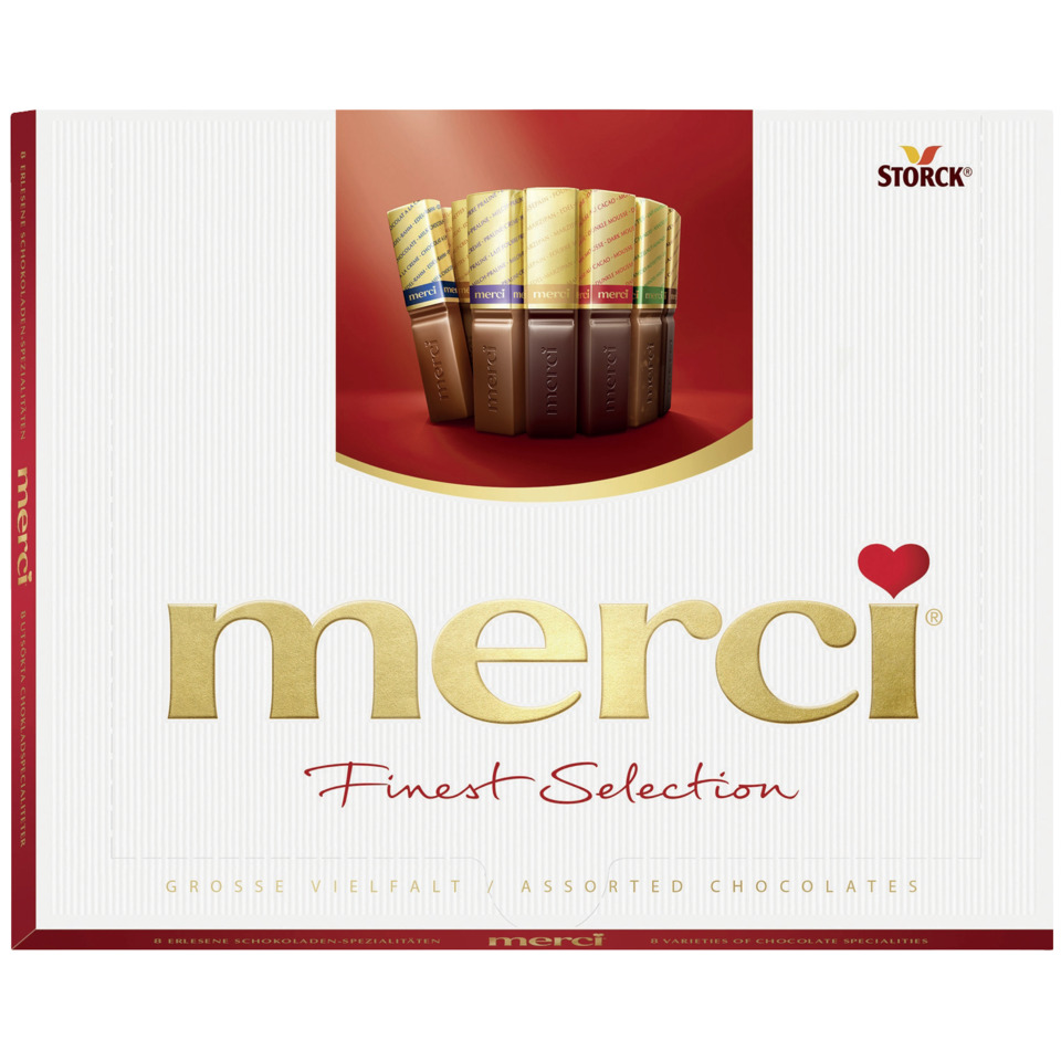 Schokolade, Schokoladenpralinen, Gemischte Sorten, Fächer Tascheneinheit, Mercì