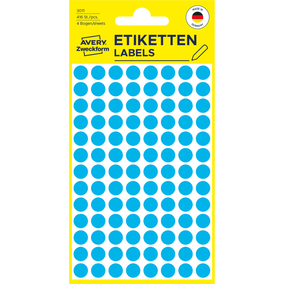 etiketten, aufkleber, Klebepunkte, Flächenetiketten, Blaupunkte