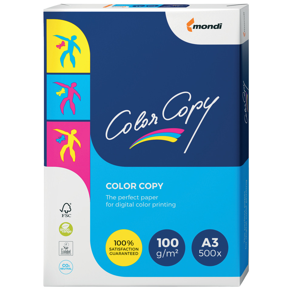 Color Copy, A3 Paper, Color Printing, Paper Pack, 100 g/m2