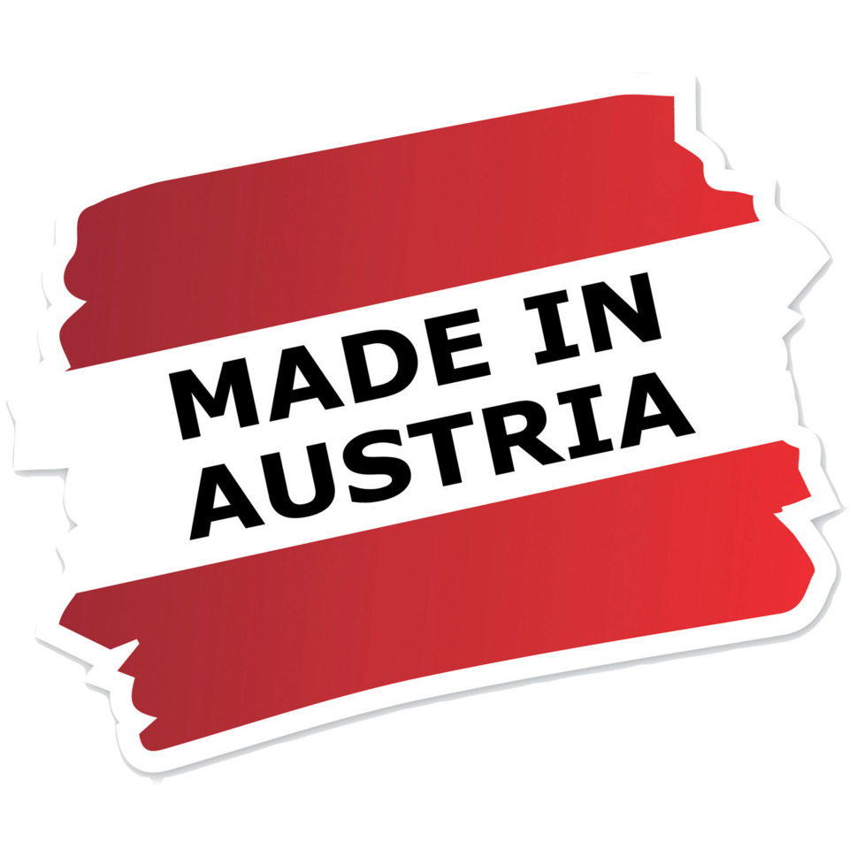 Made in Austria, Sticker, Label, Red white, Austria