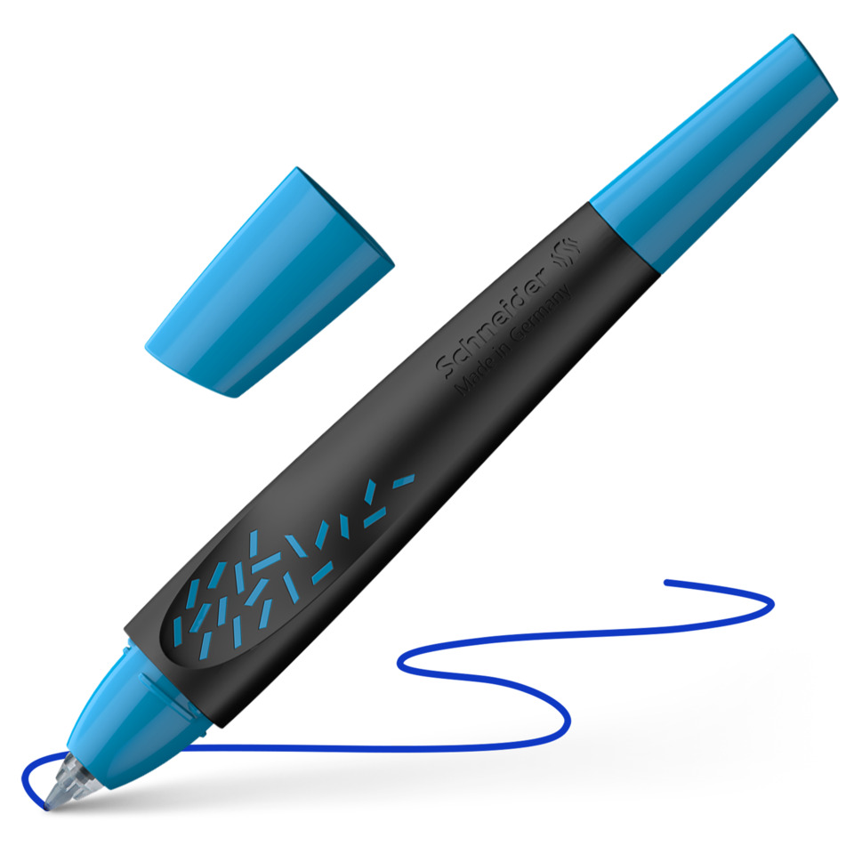 Marker, Stift, Blauer Deckel, ausziehbar, Griffmuster