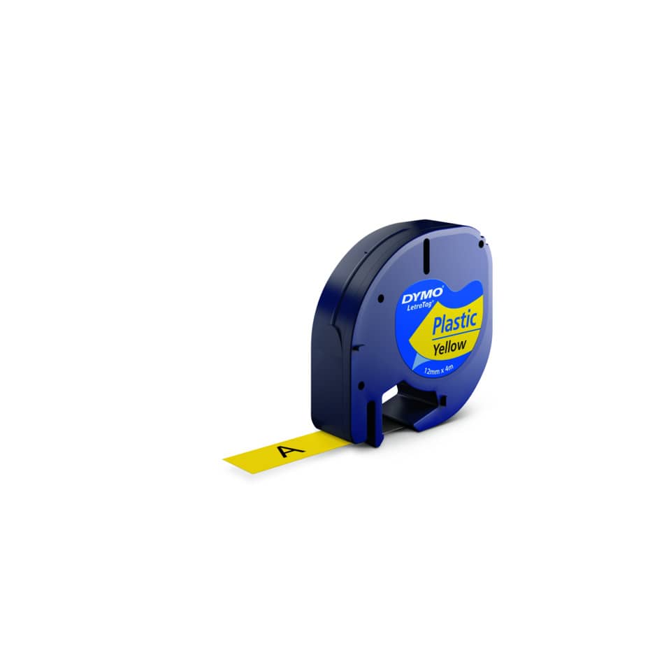 Klebeband-Abroller, Beschriftungsklebeband, Gelb, Plastic, Etikettenband
