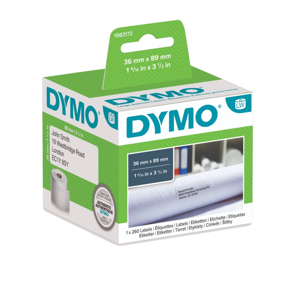 Etikettenband, Dymo, Beschriftungsband, 36 mm, 89 mm