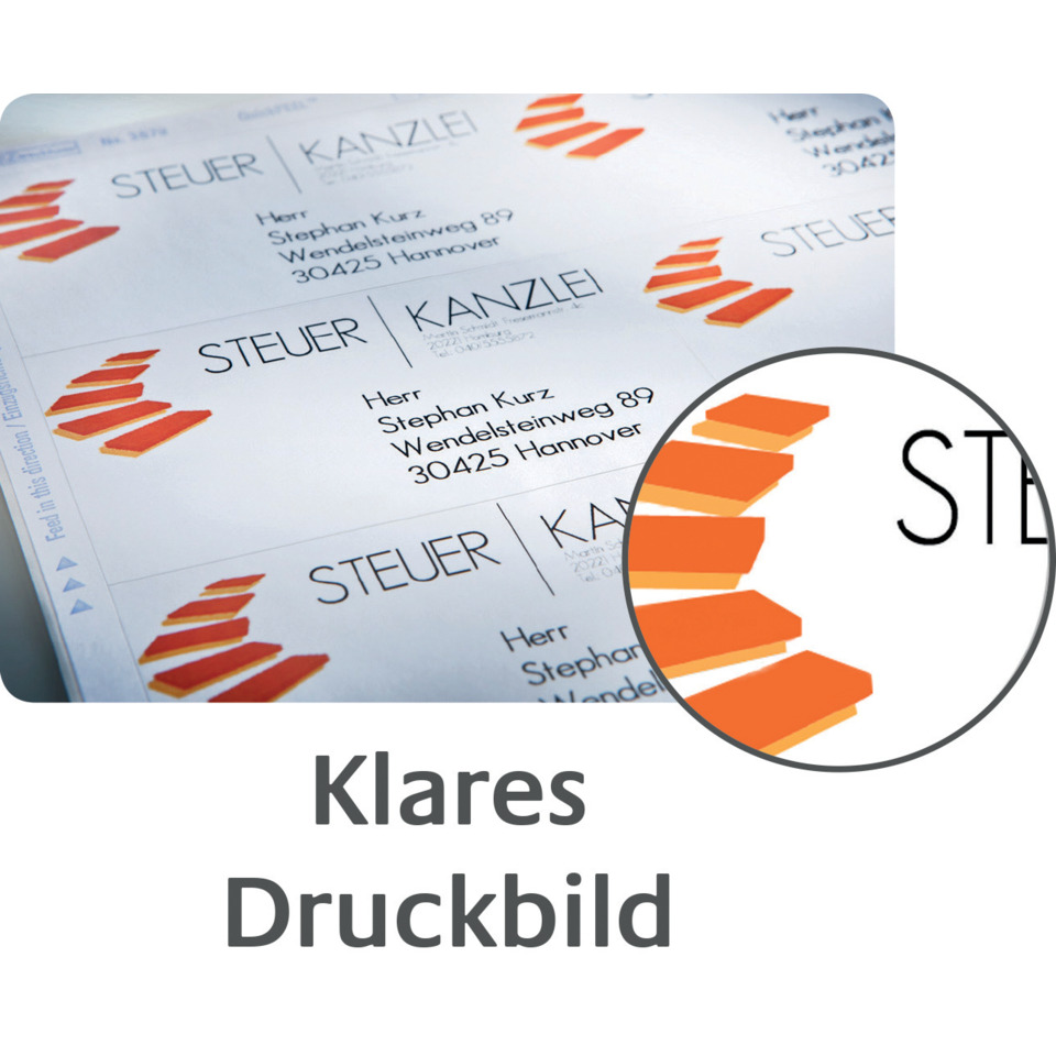 BPP Steuer, Kartenbrief, Druckbild, Kleines Logo, Drucklayout
