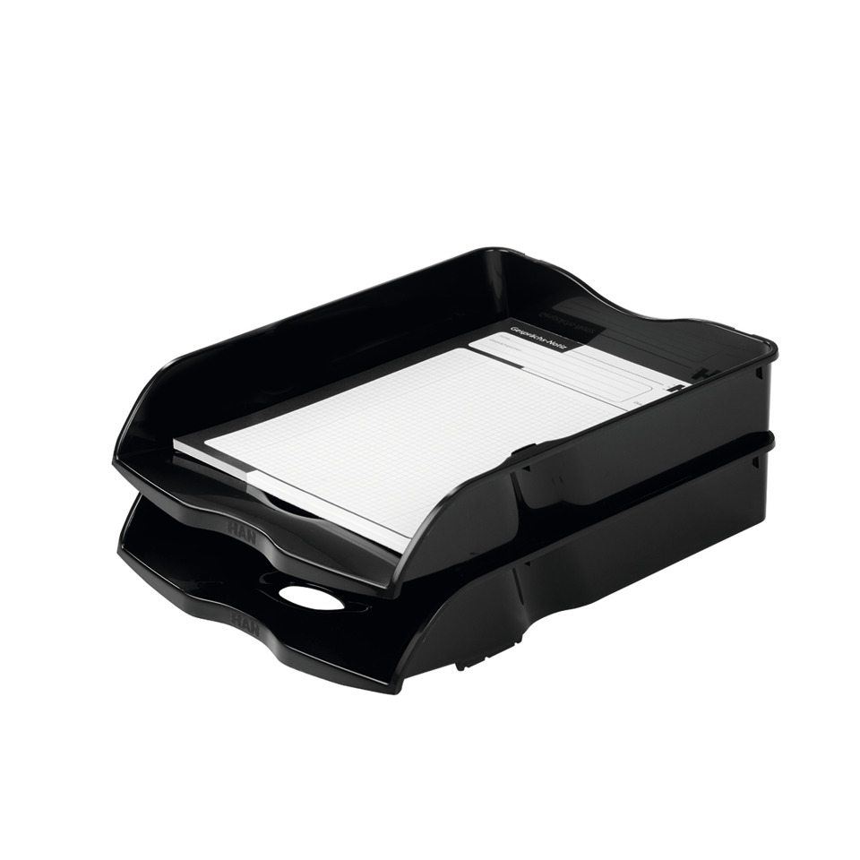 Schreibtisch-Organizer, Ablagebox, Schwarz, Papierablage, Ordnerhalter