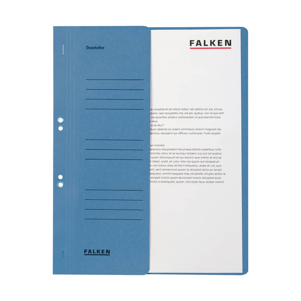 notebook, blue, ring-bound, FALKEN, cover