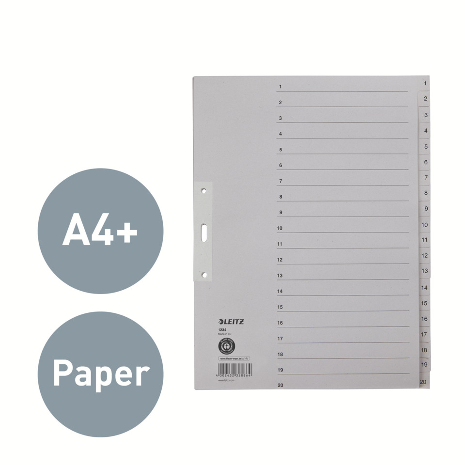A4+, Papier, Ordner, Gitterlinien, Leitz
