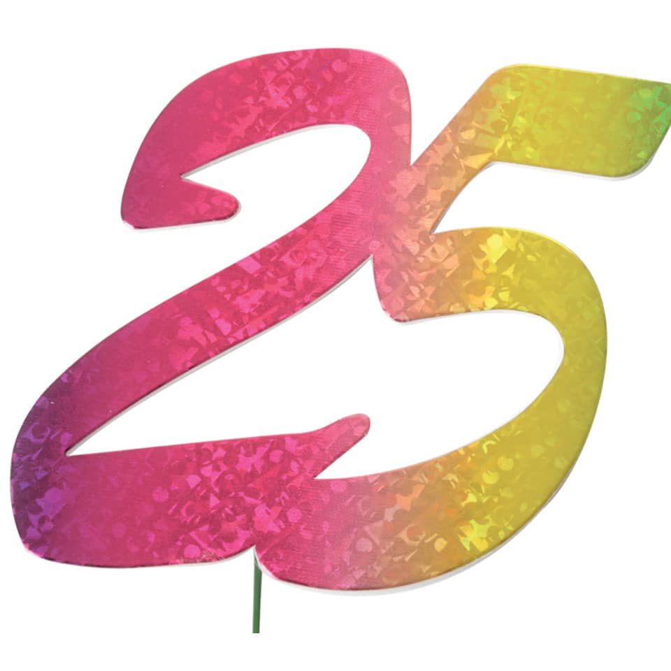 Zahl, Luftballon, 3D-Deko, Glitzer, Kunststoff
