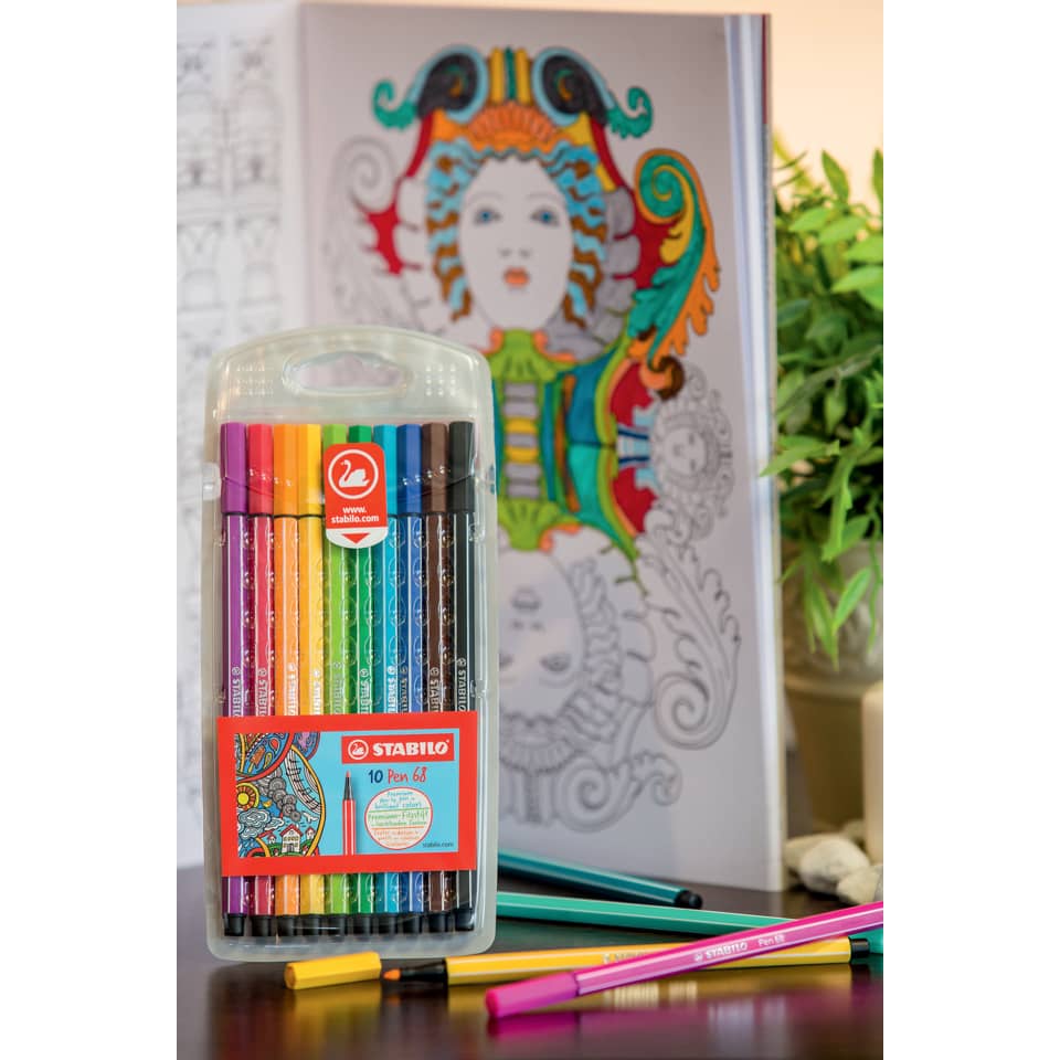 buntstifte, stabilo, 10 farben, zeichner, kreativset