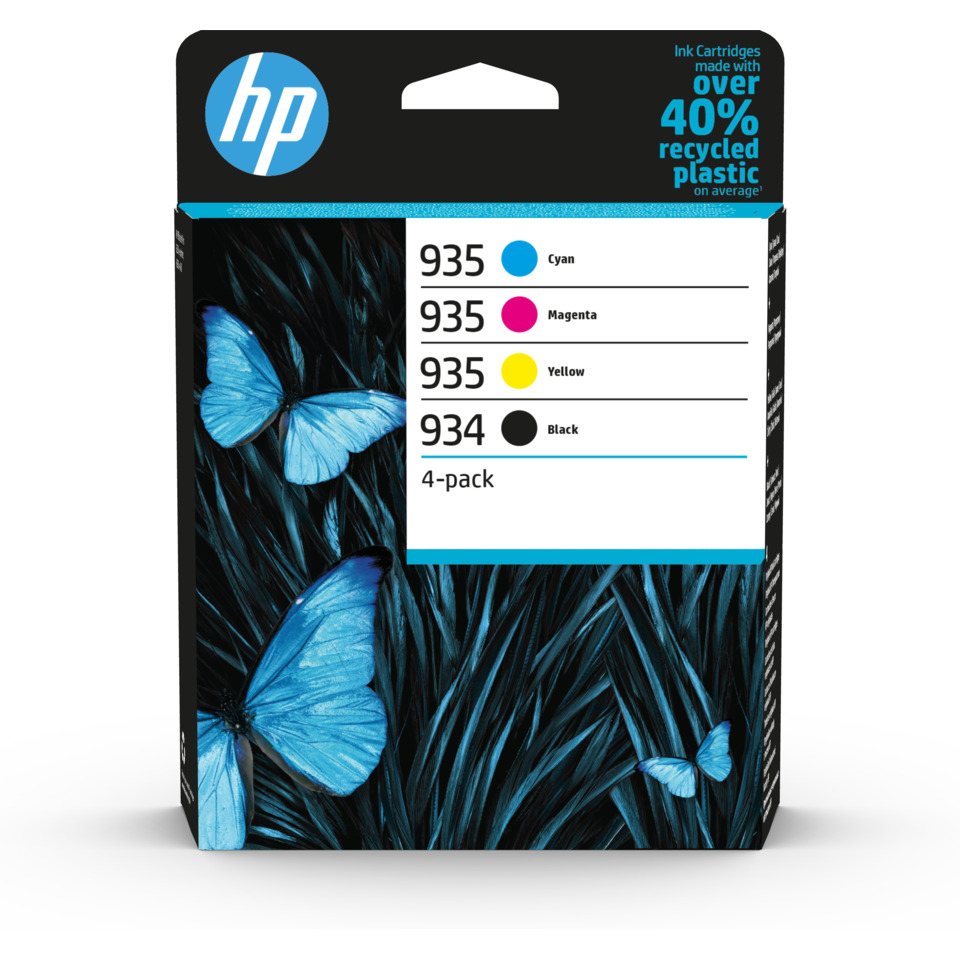 HP-Tinte, 4er Pack, Cyan Magenta Gelb Schwarz, Tintenpatronen, Farbpatronen Set, Tintenpatronen, HP Patronen, Cyan, Magenta, Gelb