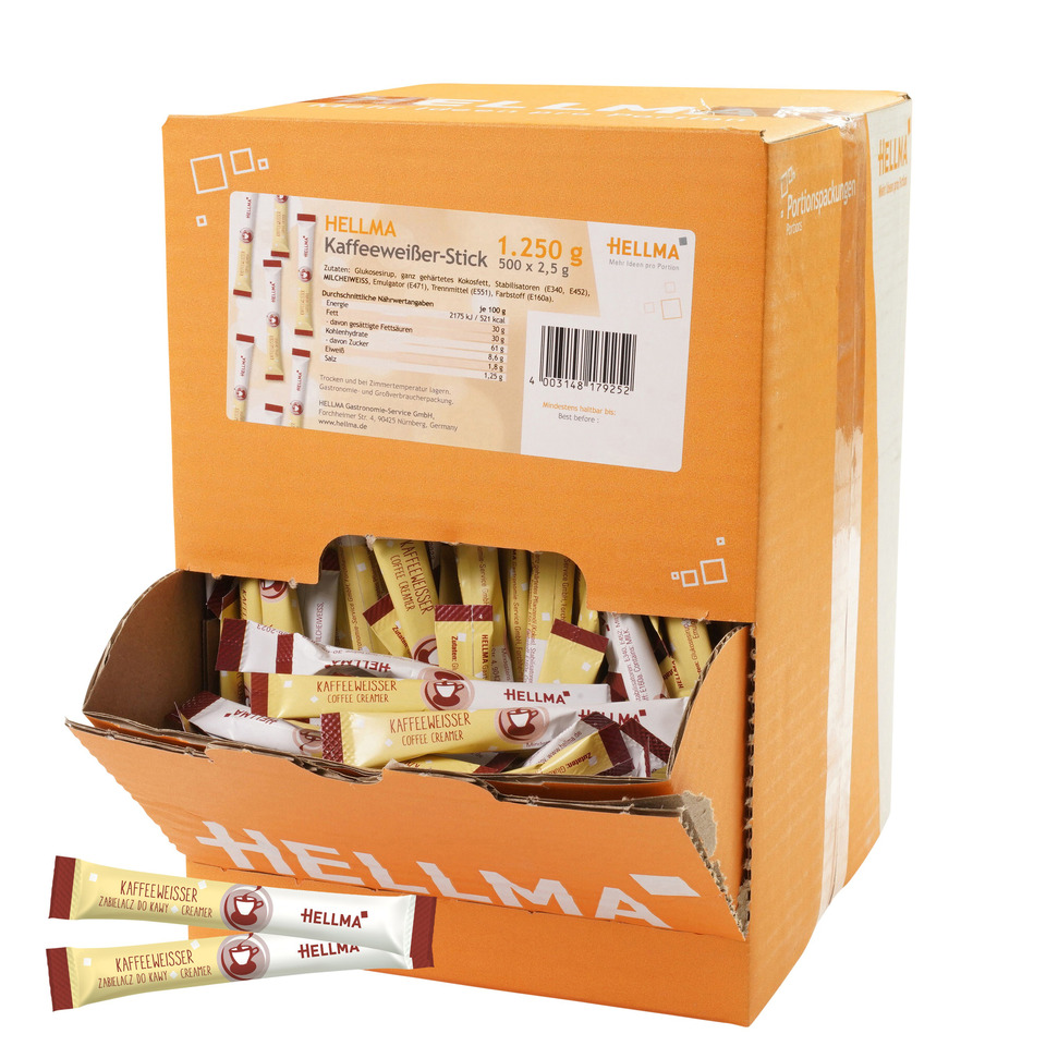 Kaffeeweißer, Sticks, Kaffeecreamer, Zucker, Beutel