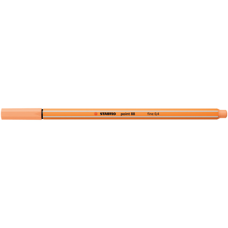 orange marker, runder spitz, STABILO, point 88, fein 0,4