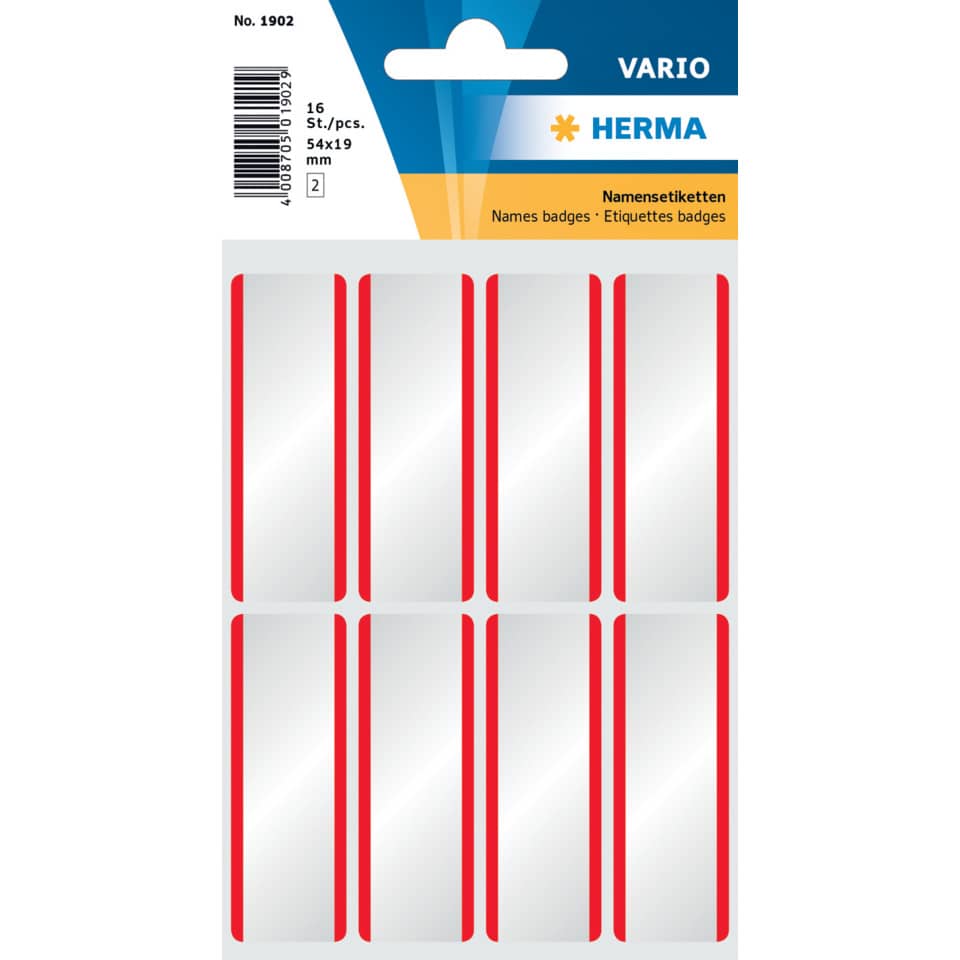 Namensetiketten, Etiketten, Klebeetiketten, Namensschild, Etikettenpaket