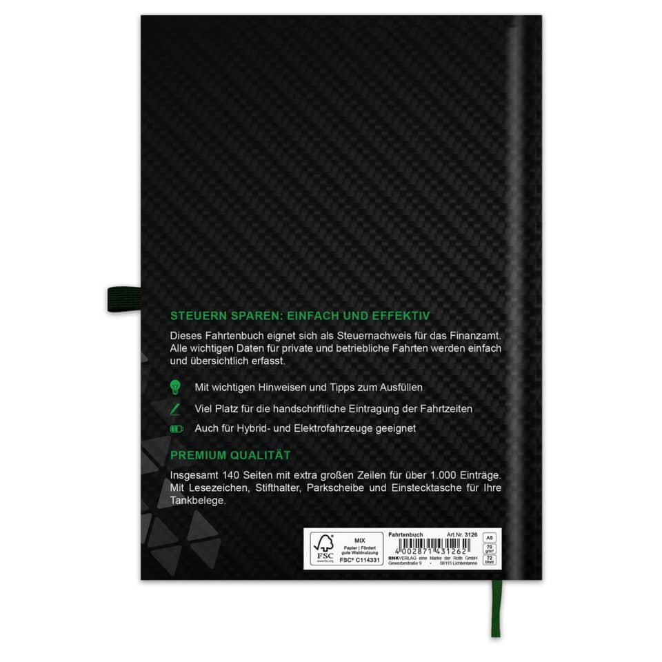 notebook, carbon-fiber, schwarz, grün-akzent, broschüre